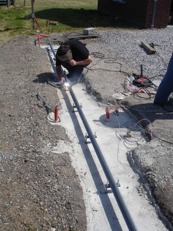 Fixation du rail - Exemple 2